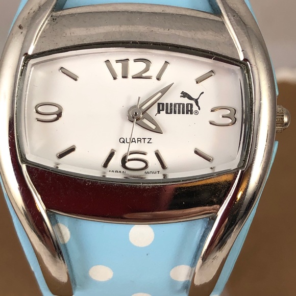 Stylish Puma Watch Blue with White Polka Dots - Picture 8 of 8
